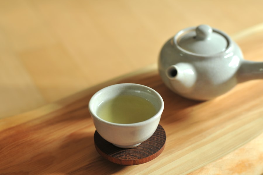 Tea service and welcome table